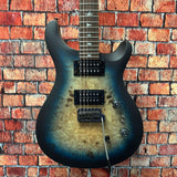 PRS SE Exotic 24-08 Limited Edition Burl Electric Guitar - Lake Blue Midnight
