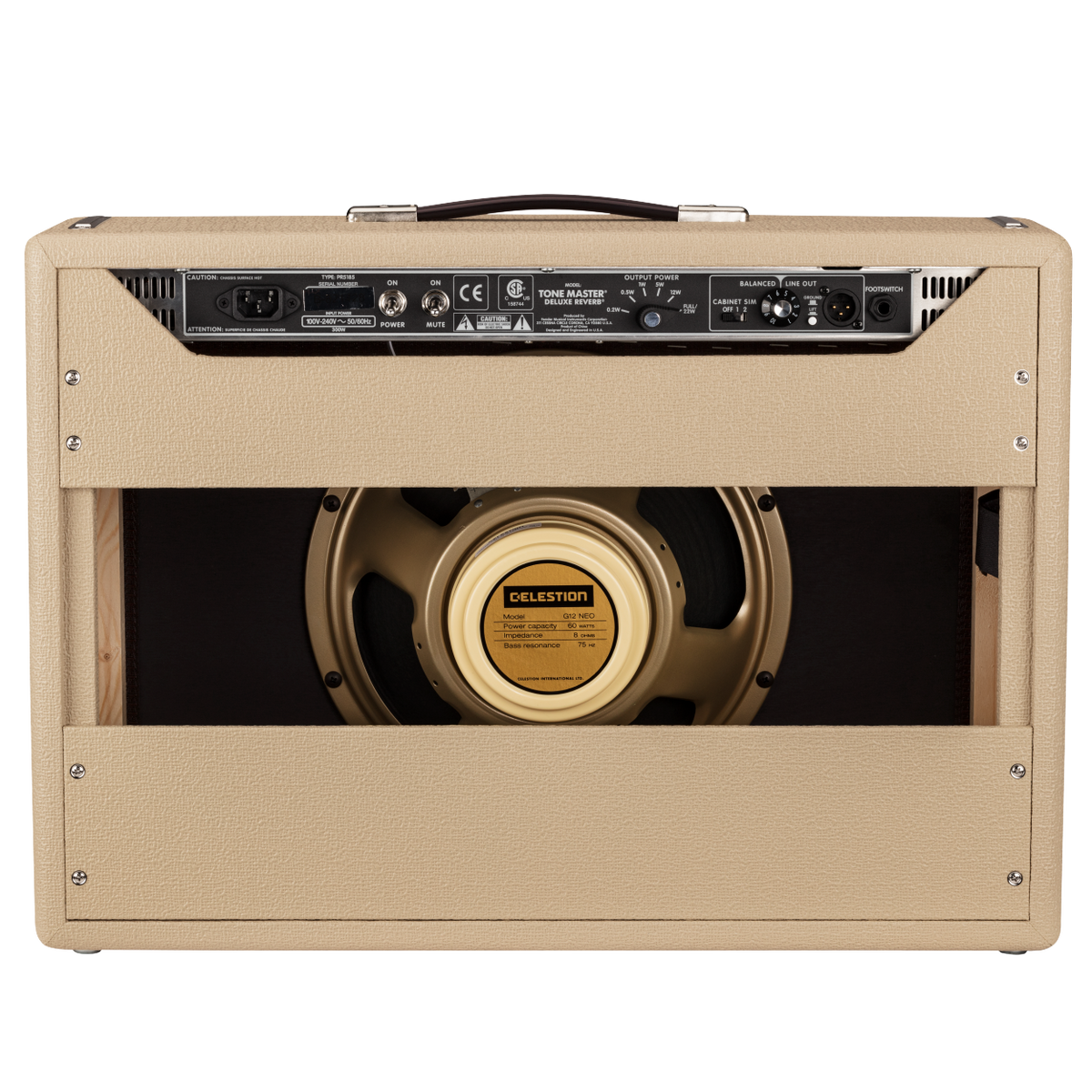 Fender Tone Master Deluxe Reverb Electric Guitar Amp - Blonde