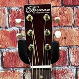 Damaged Norman B18 Parlor GT Q-Discrete Acoustic Guitar - Cherry Burst