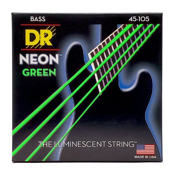 DR Neon Green Medium (45-105) Bass Strings