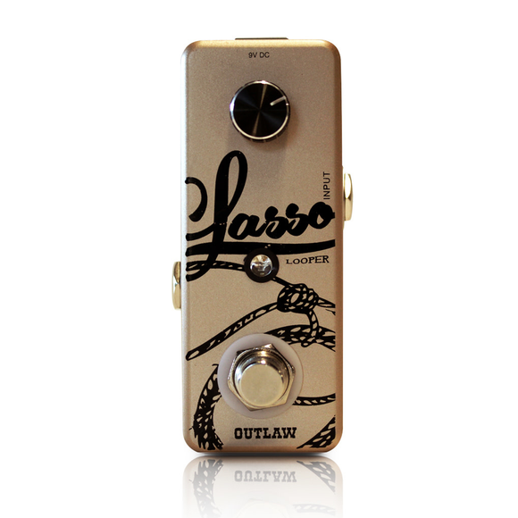 This compact-sized 24 bit, 44kHz Outlaw Effects Lasso Looper pedal lets you build multiple layers of guitar sound into rich sonic creations. Lasso Looper features a generous 10 minutes of recording time and unlimited overdubs, and allows users to record, play back, overdub, stop and delete all at the touch of a single, easy-to-use footswitch.