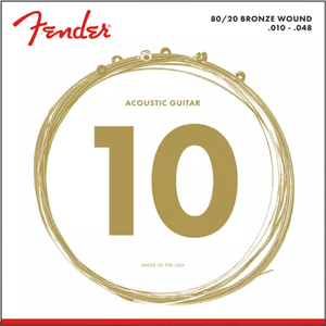 Fender 10-48 80/20 Bronze Acoustic Strings