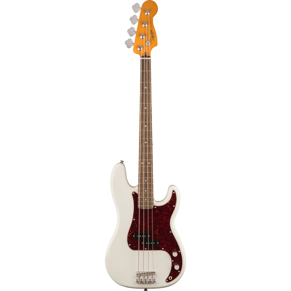 A tribute to the decade that made the P Bass® an icon, the Classic Vibe ‘60s Precision Bass® embodies the aesthetics of the original and produces massive tone courtesy of its Fender-Designed alnico split-coil pickup. Player-friendly features include a slim, comfortable “C”-shaped neck profile with an easy-playing 9.5”-radius fingerboard and narrow-tall frets, as well as a vintage-style bridge with threaded saddles. 