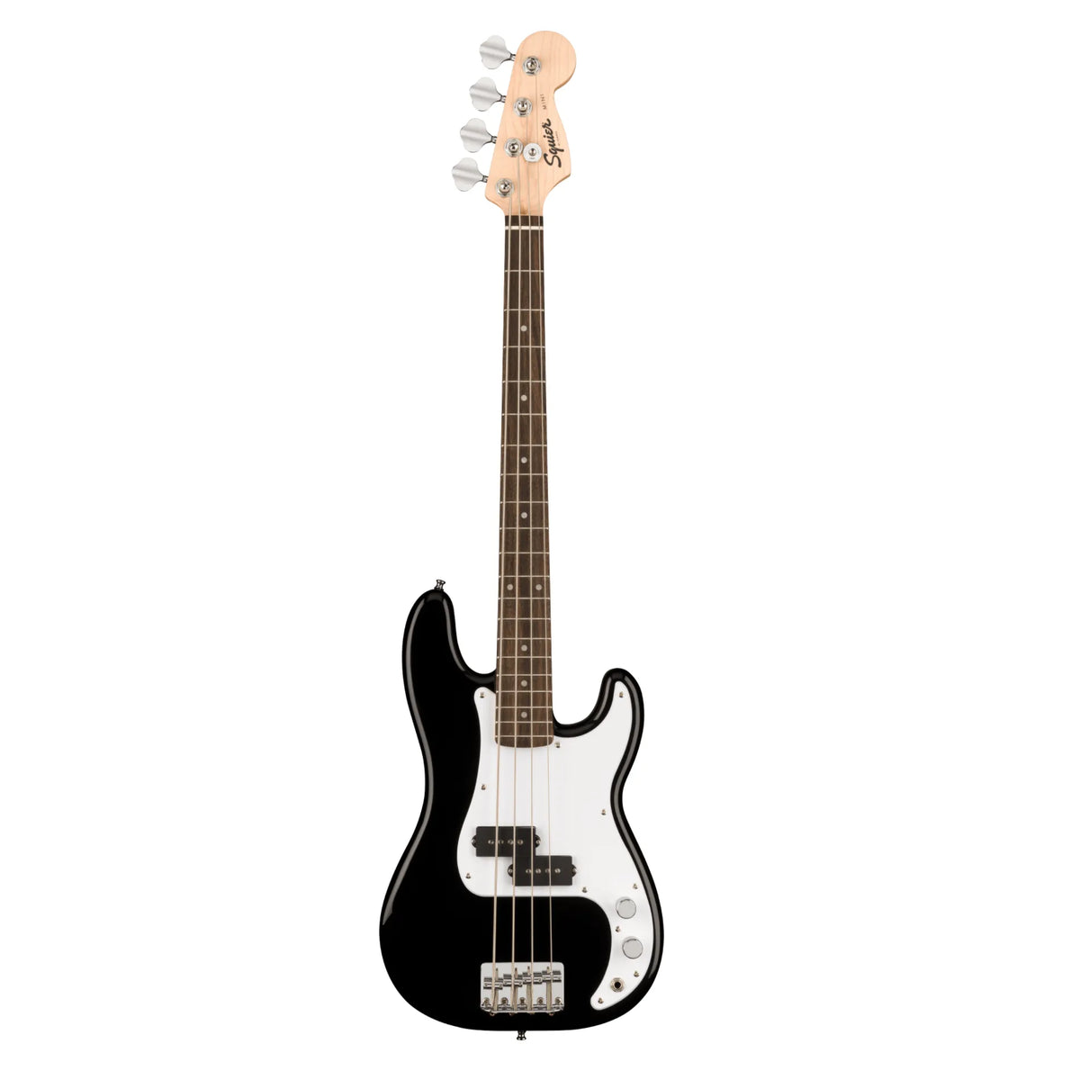 ベース Squier by Fender Bass Mini P Bass Squier Mini P Bass Guitar - Black with Laurel Fingerboard – Ardens