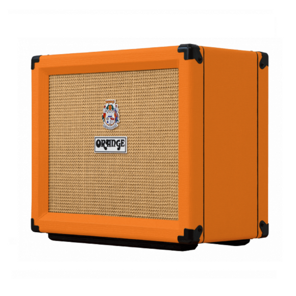The Orange Crush 35RT is the largest and most feature-laden model in the Crush range. Our new twin channel, high gain preamp coupled to a beefier 35 Watt output stage and 10″ Voice of the World speaker yields amazing results, delivering even greater punch, presence and volume. In addition to onboard reverb and an integrated chromatic tuner, the Crush 35RT also features an Aux In for backing tracks and our CabSim-loaded headphone output.
