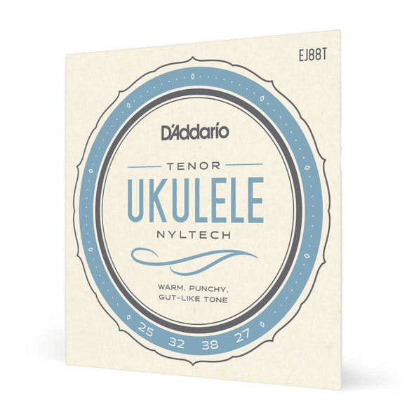 D'Addario EJ88T sets are designed for use with tenor ukuleles utilizing our exclusive Nyltech material. This set is optimized for standard GCEA tuning.