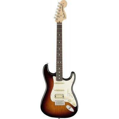 Born in Corona, California, the American Performer Stratocaster HSS delivers the exceptional tone and feel you expect from an authentic Fender—with new enhancements, like the Double Tap™ humbucking pickup, that make it even more inspiring to play.