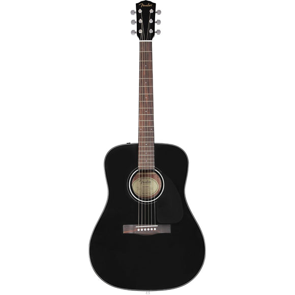 The Fender CD-60S is one of our most popular models and is ideal for players looking for a high-quality affordable dreadnought with great tone and excellent playability. With its quality solid spruce top, easy-to-play neck with rolled fingerboard and mahogany back and sides, the CD-60S is perfect for the couch, the campfire or the coffeehouse—anywhere you want classic Fender playability and sound.
