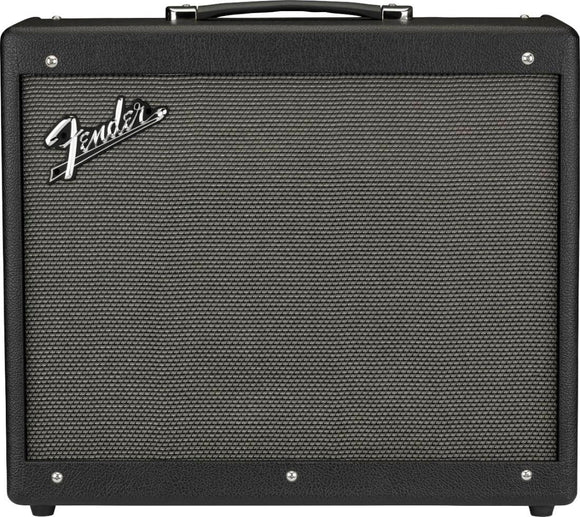 The Fender Mustang GTX 100 offers incredible bang for the buck. The all-new cabinet design is more gig-ready and durable; a new 12-inch Celestion speaker produces strong, powerful response; and the improved amp, speaker and cabinet models ensure that Mustang GTX sounds better than anything else in its class. Stereo XLR line outputs and stereo effects loop let you interface with PA, recording and outboard gear.