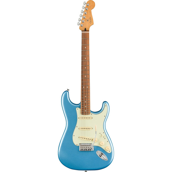 Fusing classic Fender® design with player-centric features and exciting new finishes, the Player Plus Stratocaster® delivers superb playability and unmistakable style.