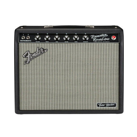 The Fender Tone Master Princeton Reverb is one of the most versatile and prized guitar amplifiers of all time. It's versatile enough to go from the bedroom to the recording studio to the gig with the great sound and authentic vintage vibe that Fender players know and love. The Tone Master Princeton Reverb delivers classic Fender tone, reverb and tremolo; and it's the perfect size for guitarists who want a moderately powered amplifier for any situation.