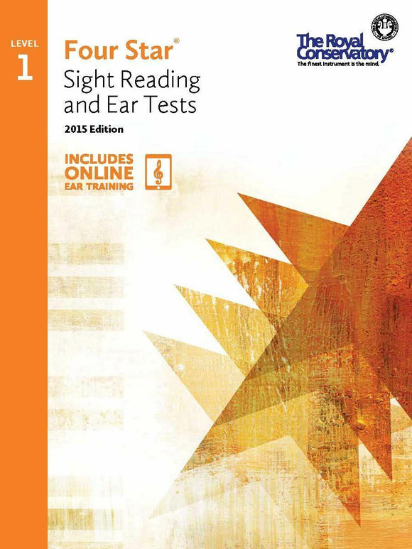 RCM Four Star Sight Reading & Ear Test - Level 1 is the first book in this graded series that guides students in developing comprehensive sight-reading ability and musical understanding. Assignments are organized into daily sight-reading and weekly ear tests. 