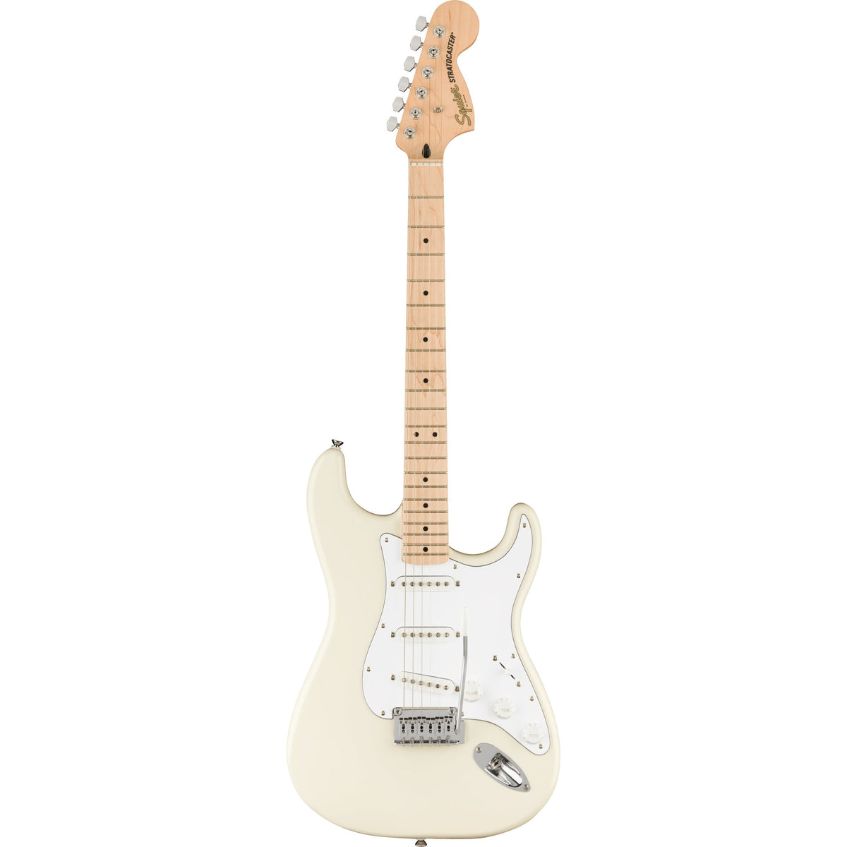 ギター Squier by Fender stratocaster White Squier Affinity Stratocaster Electric Guitar - Olympic White with