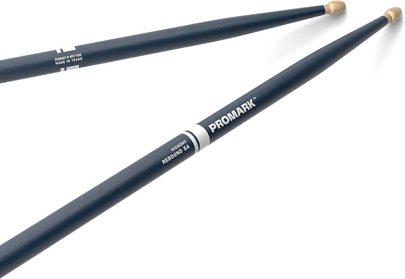 The Pro-Mark 5A Wood Tip Drum Sticks - Blue are a comfortable 5A size. This makes them very versatile as they aren't too heavy or too light. 