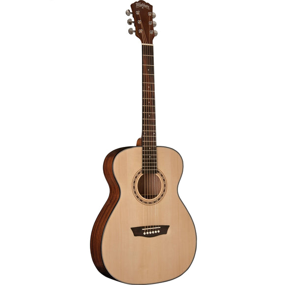 The Washburn Apprentice Series instruments are designed for players of all levels of proficiency looking for a solidly built, comfortable feeling and great sounding instrument. This folk size acoustic guitar comes with a hardshell case. CLICK HERE FOR MORE INFO