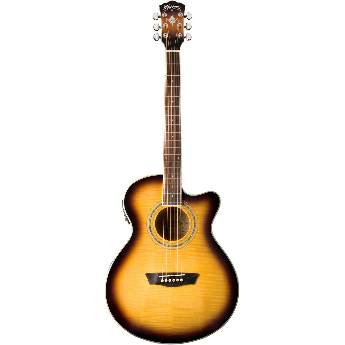 Washburn EA15 Festival Series Acoustic-Electric Guitar Tobacco Burst