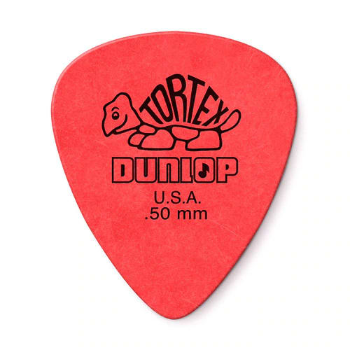 Dunlop .50mm Red Tortex Guitar Picks (Bag of 12)