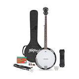 Washburn Banjo Pack with 5-string Resonator Banjo, gigbag, pitch pipe, picks, booklet, strap