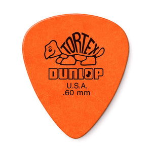 Dunlop .60mm Orange Tortex Guitar Picks (Bag of 12)