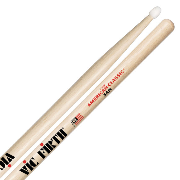 This Vic Firth drum stick has a nylon tip and is a comfortable 5A size. This size makes it very versatile as it is not too heavy and not too light.
