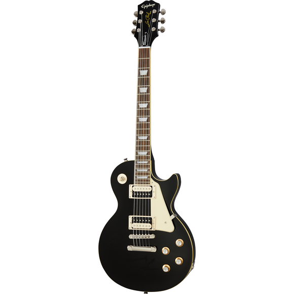 The Les Paul Classic from the new Epiphone Modern Collection presents the worlds most popular electric guitar at a price anyone can afford.