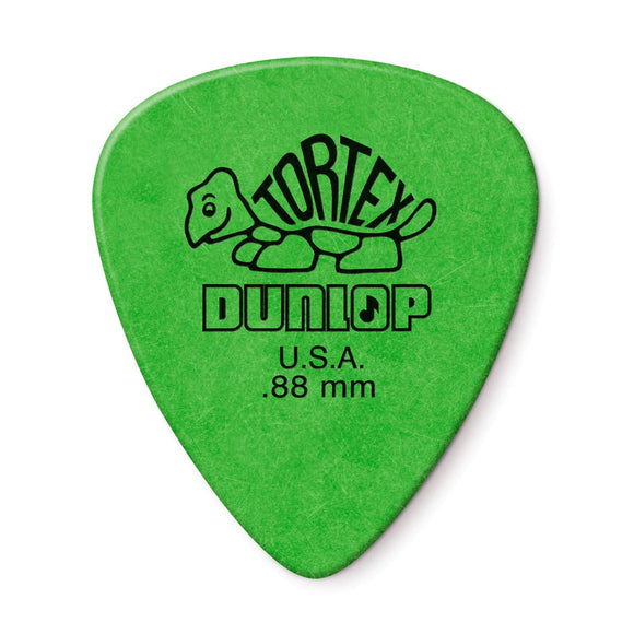 Dunlop .88mm Green Tortex Guitar Picks (Bag of 12)