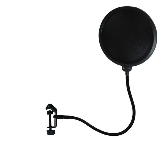 The Apex Deluxe, 6-inch studio microphone pop filter, is the ideal vocal recording solution. With nylon grille, flexible gooseneck and versatile c-clamp stand mount mechanism.