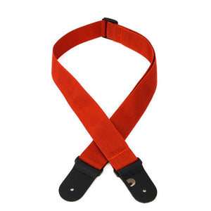 D'Addario/Planet Waves 2" Polypro strap in red. Straps are adjustable from 35" to 59.5" long.