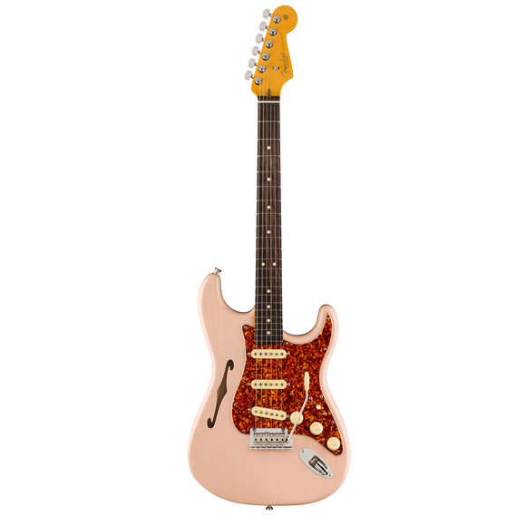 Fender American Professional II Stratocaster Thinline - Transparent Shell Pink, Rosewood Fingerboard w/ Case