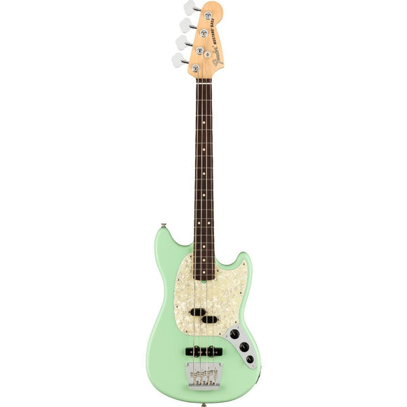Fender American Performer Mustang Bass - Satin Surf Green, RW