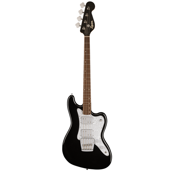 Squier Paranormal Rascal HH Electric Bass Guitar - Metallic Black