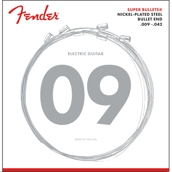 Fender Super Bullet Electric Guitar Strings, 9-42