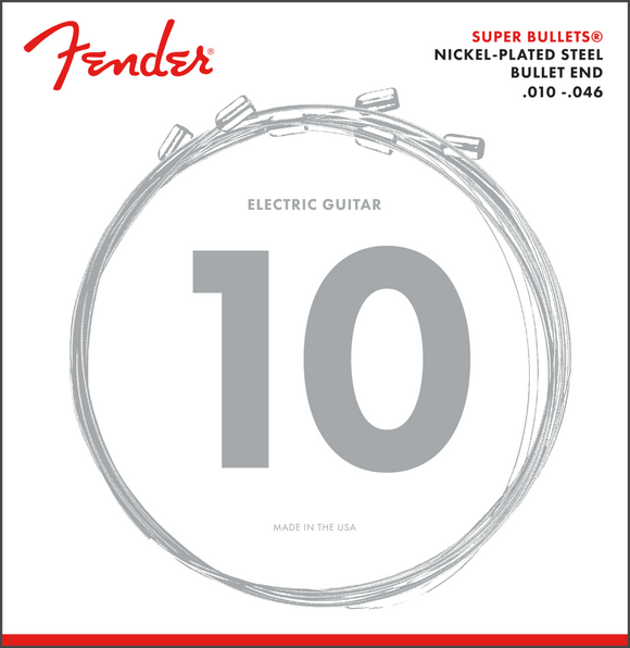 Fender Super Bullet Electric Guitar Strings, 10-46
