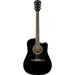 Fender FA-125CE Acoustic Guitar w/ Gig Bag - Black