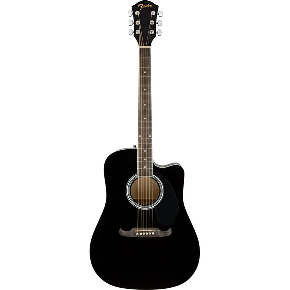Fender FA-125CE Acoustic Guitar w/ Gig Bag - Black