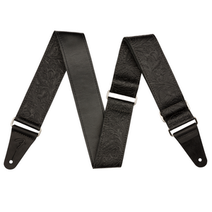 Fender Tooled Leather Guitar Strap - Black
