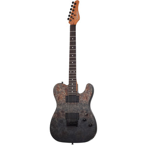Schecter PT Standard - Black Fade Burst Burl