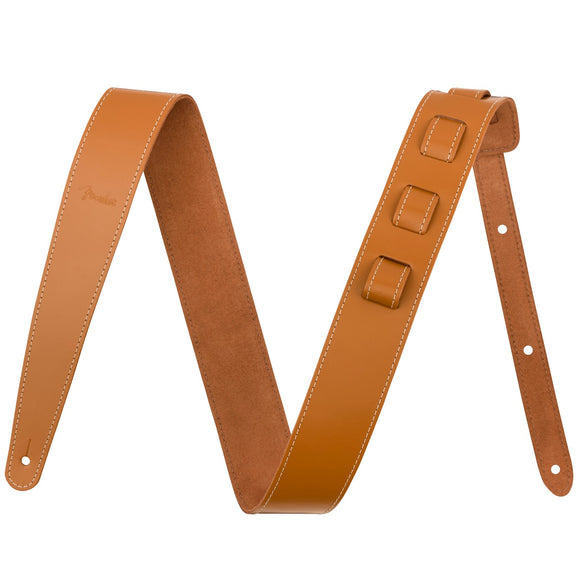 Fender Essentials Leather Guitar Strap - Tan