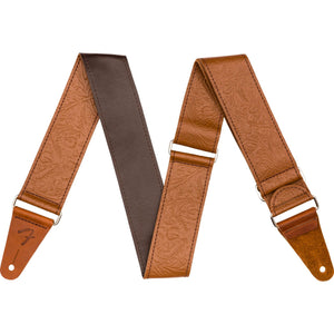 Fender Tooled Leather Strap - Brown