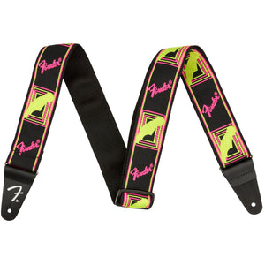 Fender Monogrammed Strap - Pink/Yellow