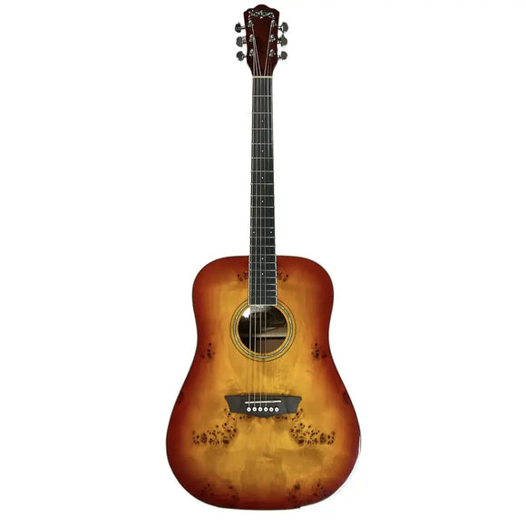 Washburn Deep Forest Burl Dreadnought - Amber Fade