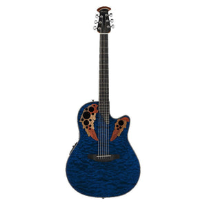 Ovation Celebrity Elite CE Mid - Blue Quilt