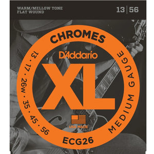 D'addario ECG26 13-56 Flat Wound Strings