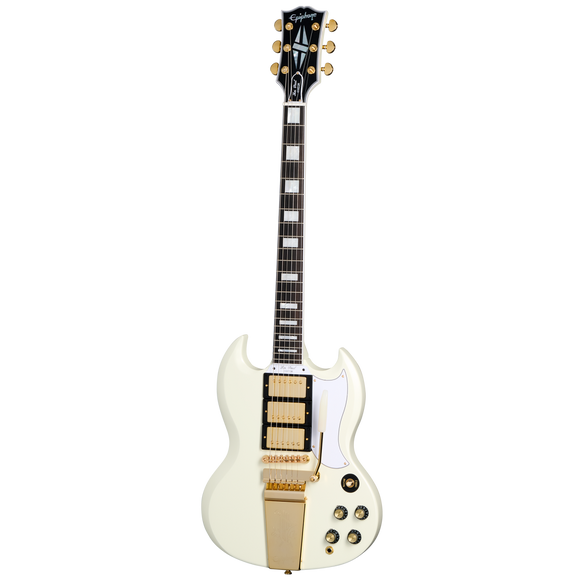 Epiphone 1963 SG Custom Electric Guitar w/ Maestro Vibrola - Classic White