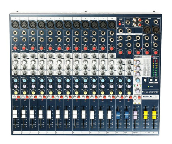 Soundcraft EFX12 12-Channel High-Performance Audio Mixer With Effects