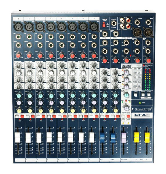 Soundcraft EFX8 8-Channel Mixer With 24-Bit Lexicon Digital Effects