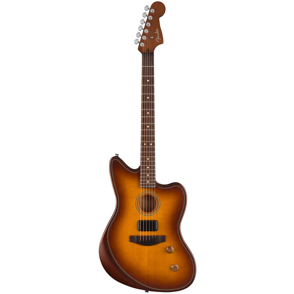 Fender Acoustasonic Standard Jazzmaster Acoustic Electric Guitar - Honey Burst With Rosewood Fingerboard