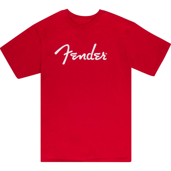 Fender Spaghetti Logo T-Shirt, Dakota Red - Large