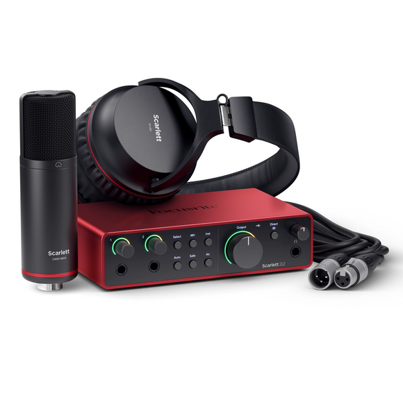 Focusrite Scarlett 2i2 Studio pack 4th Gen Audio Interface