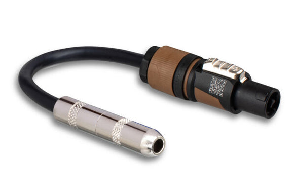 Hosa 1/4'' TS to Neutrik speakON Speaker Adapter, 16 Gauge - 6''